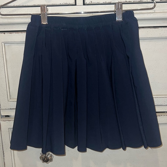 Little Big Girls Kid Pleated Tennis Skirt School Uniform Navy Blue 8-9 Years Old - Picture 4 of 11
